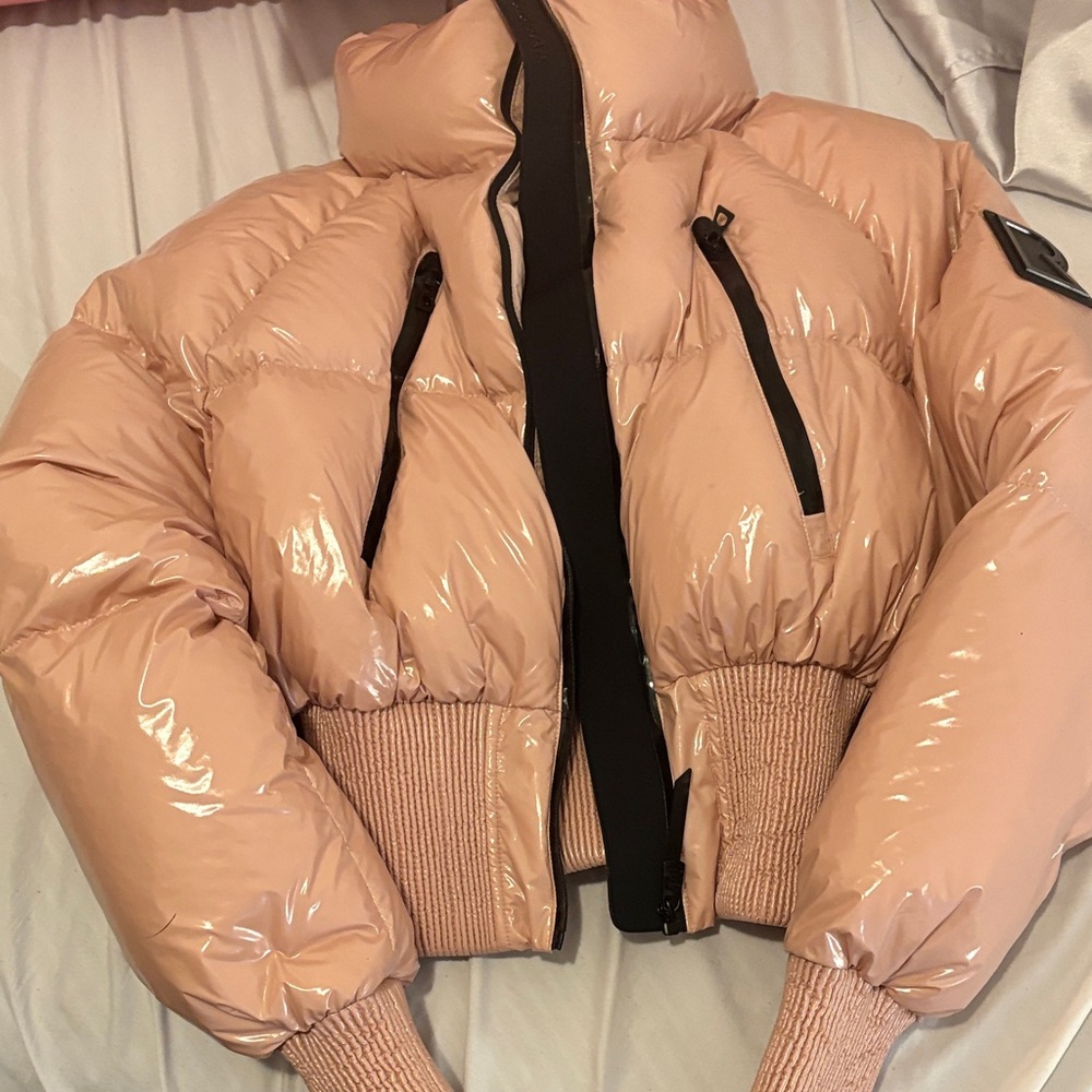 RUDSAK Blush Pink Glossy Puffer Jacket